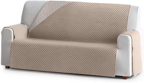 Eysa Oslo Housse, Microfiber, C/1 Beige-écru, 2 Places 115 cm. Adapté aux canapés de 120 à 170 cm