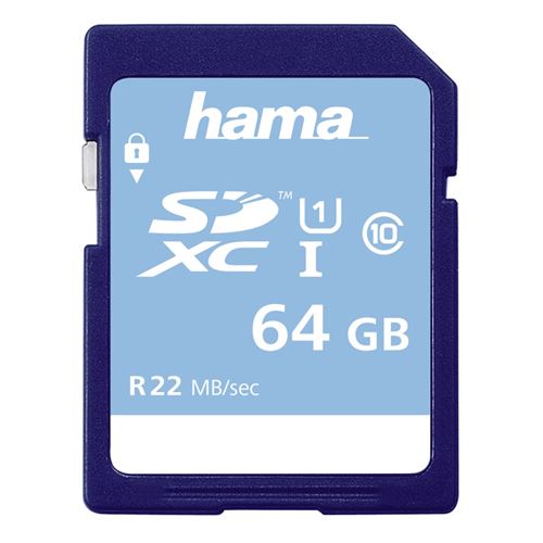 Hama High Speed Gold - Carte mémoire flash - 64 Go - Class 10 - SDXC