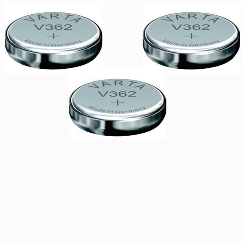 Varta 3 Piles oxyde argent V362 SR721SW