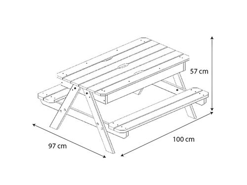Table Pique Nique Enfant Avec Bac A Sable Trigano Mobilier De