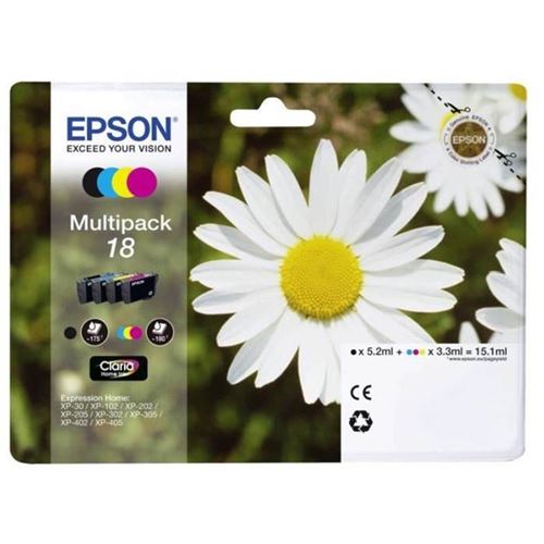 EPSON Cartouche d'encre 18 noir et tricolore