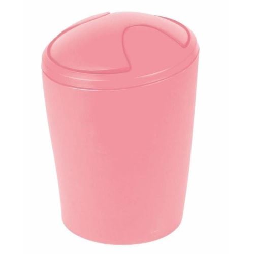 Move poubelle salle de bain - 21x15x15 cm - rose 1018674