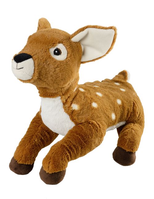 Warmies cerf en peluche 28 cm marron
