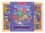 Kit créatif Melissa & Doug Ensemble de perles en bois Amis papillon