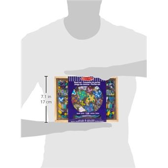 Kit créatif Melissa & Doug Ensemble de perles en bois Amis papillon