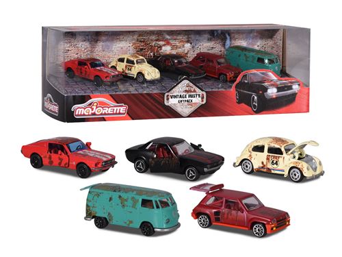 Coffret de 5 véhicules Majorette Vintage Rusty - Smoby