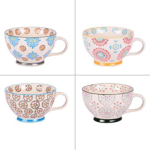 Table Passion Coffret De 4 Déjeuners Bohème 32 Cl - Multicolore - Grès - Image 1