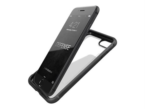 X-Doria Defense Shield - Coque de protection pour téléphone portable - robuste - polycarbonate, aluminium anodisé - noir - pour Apple iPhone 7, 8