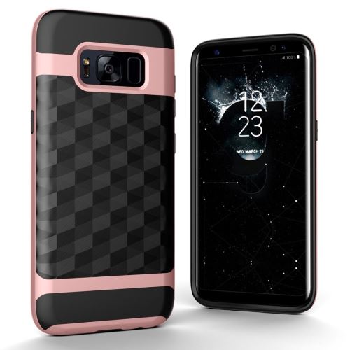 Galaxy S8 + / G955 Coque Protection TPU Combinaison Effet Diamant Rose ALS52457