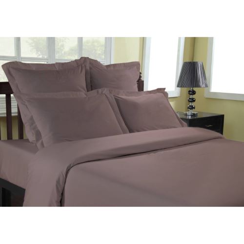 Drap Housse Uni Percale EASY CARE 80 fils/cm² SENSEI SOFT Pourpre 90x190