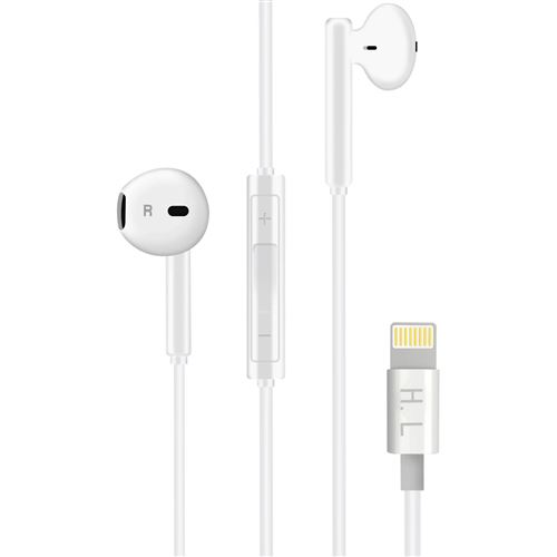 Écouteurs pour iPhone Filaires Kit Mains Libres et Micro Blanc - Ecouteurs  - Achat & prix