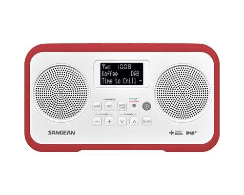 Sangean DPR-77 Radio de table DAB+, DAB, FM verrouillage clavier rouge