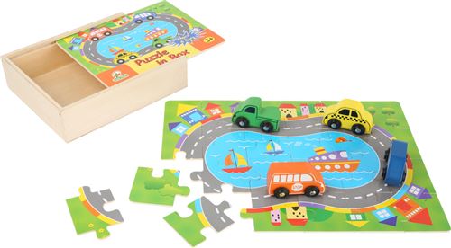 Boîte De Puzzle Circulation