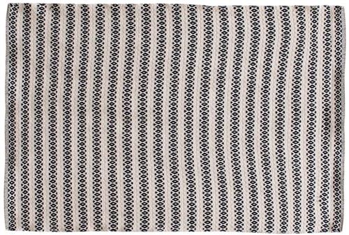 The Home Deco Factory - Tapis coton 120x170 cm Noir et beige