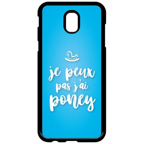 Coque samsung galaxy j5 2017 (j530) je peux pas jai poney fond bleu