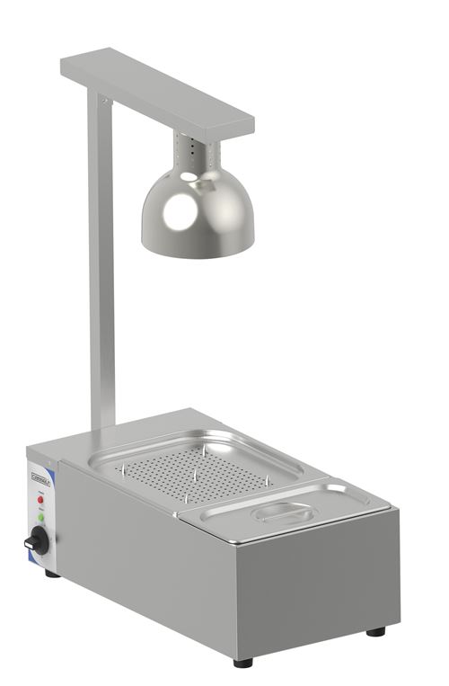 Poste de Découpe Chauffant avec Bain Marie GN 1/3 - Casselin - Inox