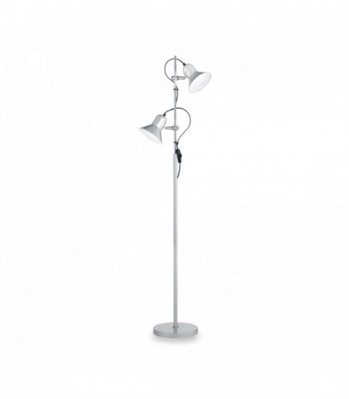 Lampadaire Argent POLLY 2 ampoules