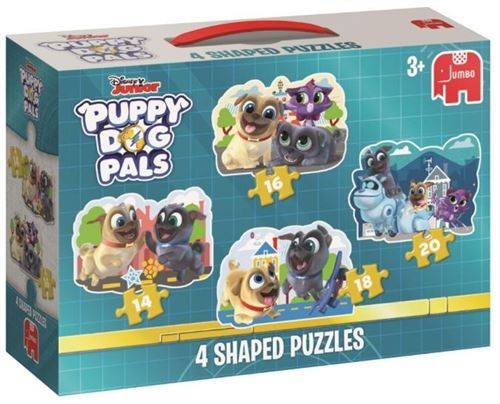 Jumbo Puzzle Chiot Chiot Chiot Pals 4-en-1 14/16/18/20 pièces