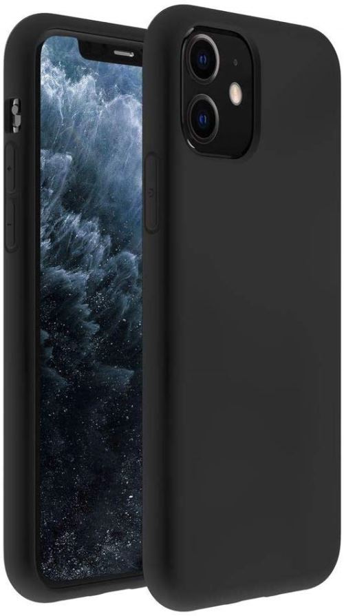 Générique Vshop® Silicone Case Housse Anti-Choc Anti-Rayures Protection Complète Cover Étui De iPhone 11 -6.1 Pouces- Noir