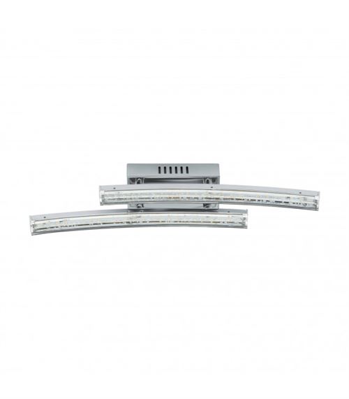 Plafonnier PERTINI 2 ampoules chrome