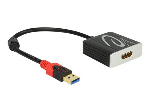 Adaptateur usb 3.0 vers hdmi delock 62736 20 cm noir