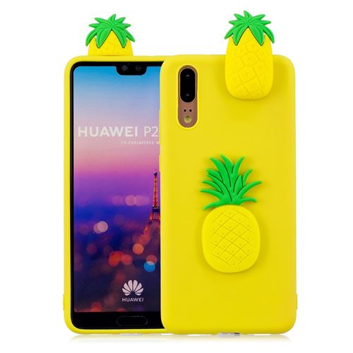 Coque en TPU jolie poupée 3d'ananas pour Huawei P20