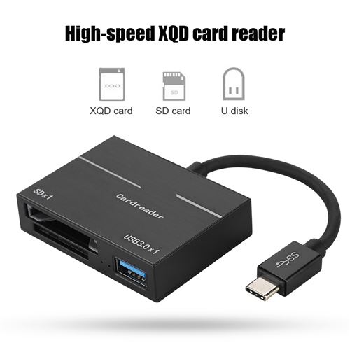 XQD Lecteur de carte SD USB 3.0 Double Slot Lecteur de carte
