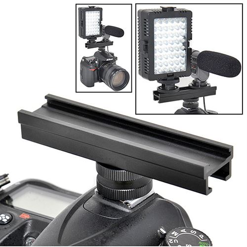 Monture Sabot Photo Extension Barre 30cm Rail Femelle pour Torche Microphone..