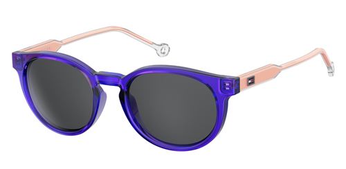 Tommy Hilfiger lunettes de soleil pour enfants avec élastique TH1426/S Y58/DO junior bleu/saumon rose