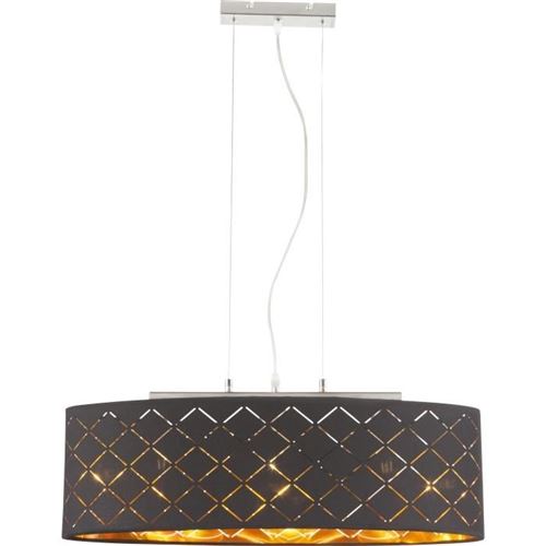 Suspension en nickel mat 140x25x65 cm gris métallisé globo lighting 15228h2