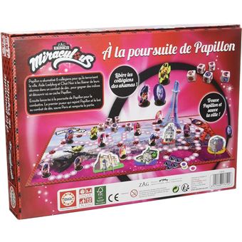 Jeu de société Educa Borras Miraculous Ladybug A la Poursuite de Papillon