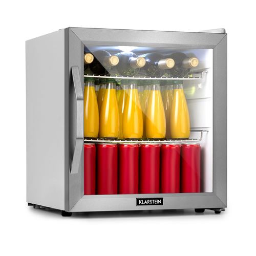 Klarstein Beersafe L Mini Réfrigérateur - Mini-bar 47L - LED - Porte vitrée blanc