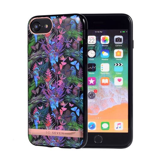 So Seven - Coque Phuket tropicale PAPILLON NOIR: APPLE IPHONE 6/7/8
