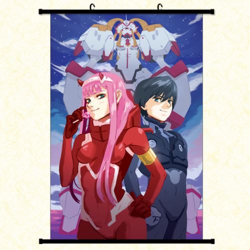Poster en toile étanche avec cadre en PVC - DARLING in the FRANXX (#665),30X45 CM