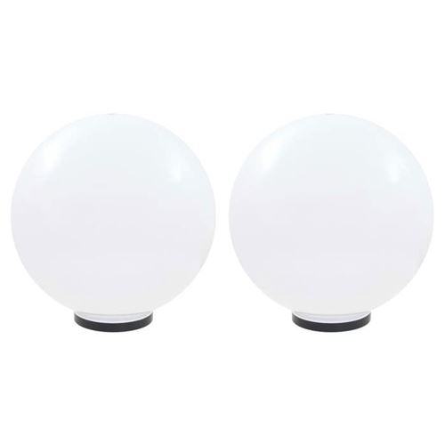 Vidaxl Or 2X Lampes À Led Sous Forme De Boule Sphérique Eclairage Lampes Solaires Lampes D'allée Lumière De Jardin Patio 277145