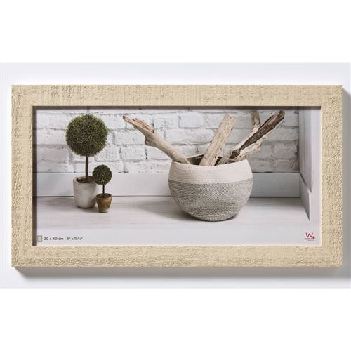 Walther Design Cadre photo Home 20x40 cm Blanc crème