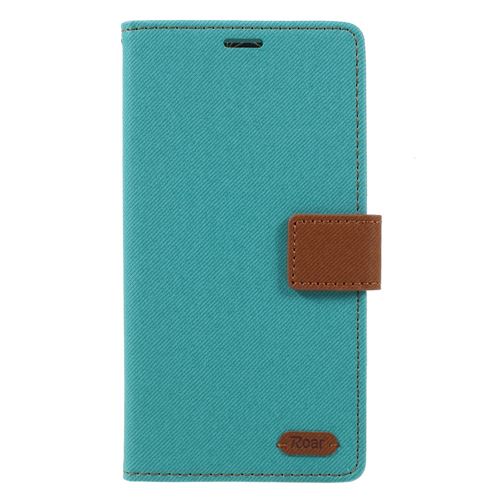 Etui en PU chiquenaude en sergé vert pour votre LG V40 ThinQ