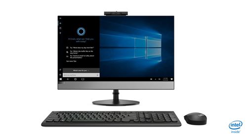 Lenovo V530-24ICB AIO 10UW - Tout-en-un avec support d'&eacute;cran - Core i3 8100T - RAM 4 Go - HDD 1 To - graveur de DVD - UHD Graphics 630 - Gigabit Ethernet - Win 10 Pro 64 bits - moniteur :