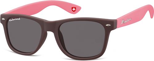 Montana lunettes de soleil dame wayfarer marron/rose MP40B