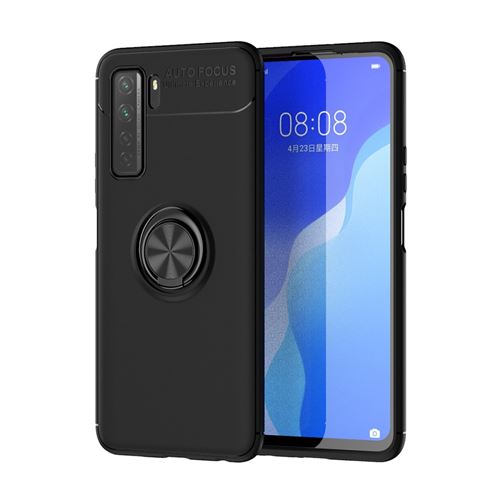 Coque en TPU avec béquille tout noir pour votre Huawei Nova 7 SE/P40 lite 5G