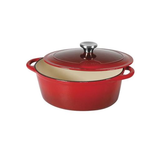 Sitram Sitraslow Cocotte Ovale En Fonte Dacier Emaillee - L36 Cm - 9l