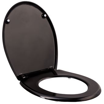 5 01 sur TecTake Abattant WC noir Accessoires salles de bain