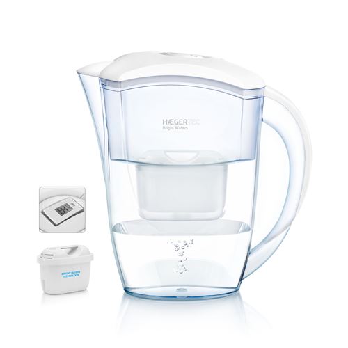Carafe Filtrante Bright Waters Digital - 2.4L, Purifiez votre eau  efficacement