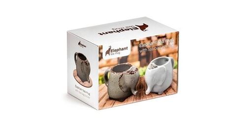 Tasse éléphant avec compartiment pour sachet à thé mug original - Article  de décoration - Achat & prix
