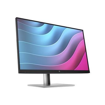 HP E24 G5 - E-Series - écran LED - 23.8" (23.8" visualisable) - 1920 x 1080 Full HD (1080p) @ 75 Hz - IPS - 250 cd/m² - 1000:1 - 5 ms - HDMI, DisplayPort, USB - tête noire, noir et argent (support)