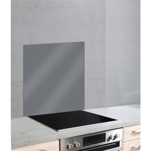 Wenko - Fond hotte design Alfie - L. 60 x l. 70 cm - Gris - Colin