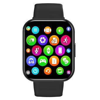 Celly TRAINERULTRABK smartwatche et montre de sport 5,13 cm (2.02") Numérique 320 x 320 pixels Écran tactile Noir - 1