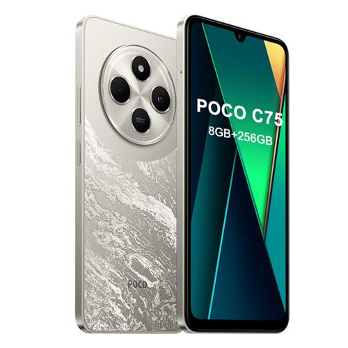 Smartphone XIAOMI POCO C75 Or 8 GO 256 Go écran 6.88 5160mAh 50MP AI double caméra
