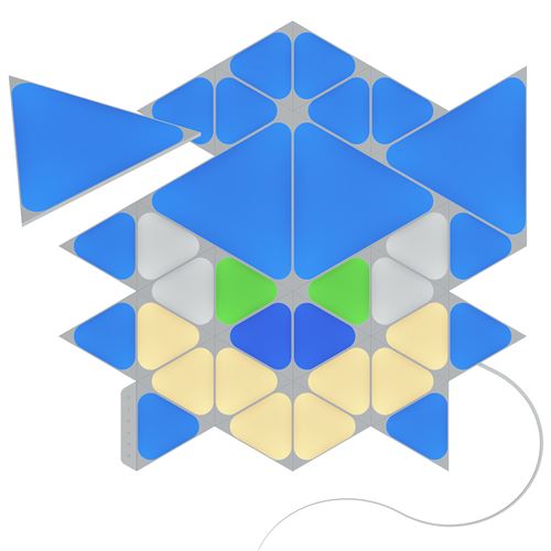 Kit d’éclairage de 32 pièces Nanoleaf Shapes Starter Kit Sonic Limited Edition