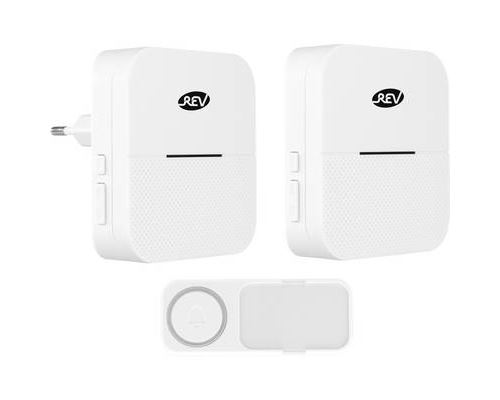REV 82650103 Wireless Door Chime Set Easy Install 1 Piece